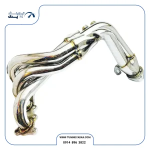 هدرز استیل HZ Power موتور TU5 مدل ۴-۲-۱ سایز ۴۲*۳۸ پژو ۲۰۶، ۲۰۷ و رانا